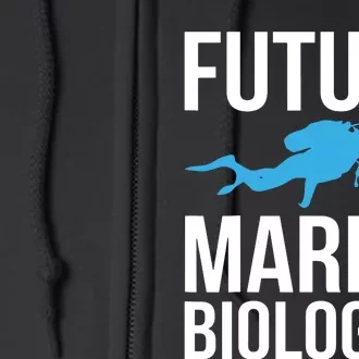 Future Marine Biologist Gift For Students Sea Life Full Zip Hoodie