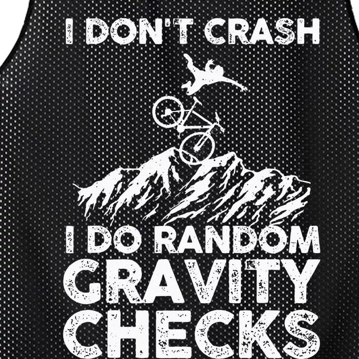 Funny Mountain Bike Art MTB Mountain Biking Lover Men Women Mesh Reversible Basketball Jersey Tank