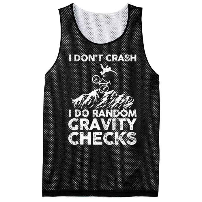 Funny Mountain Bike Art MTB Mountain Biking Lover Men Women Mesh Reversible Basketball Jersey Tank