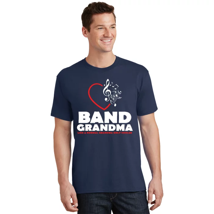 Funny Marching Band Grandma Music Lover Percussion Mom Gift T-Shirt