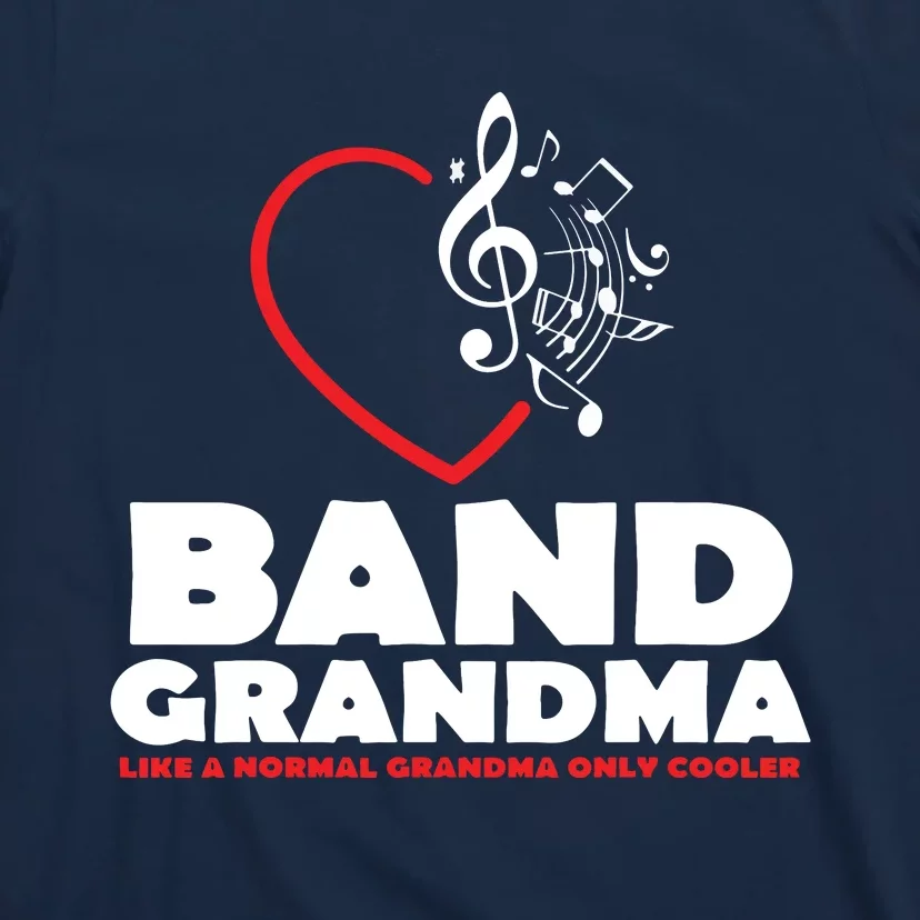 Funny Marching Band Grandma Music Lover Percussion Mom Gift T-Shirt