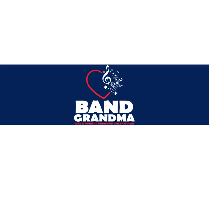 Funny Marching Band Grandma Music Lover Percussion Mom Gift Bumper Sticker