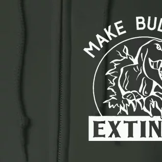 Funny Make Bullying Extinct TRex Unity Day Kindness Orange Full Zip Hoodie