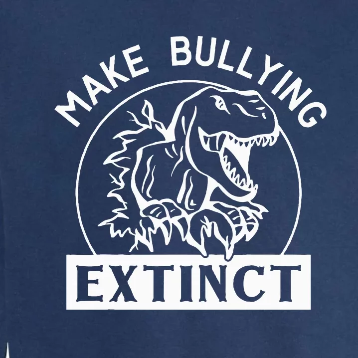 Funny Make Bullying Extinct TRex Unity Day Kindness Orange Garment-Dyed Sweatshirt