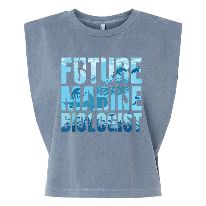 Future Marine Biologist Ocean Biology Marine Life Gift Garment-Dyed Women's Muscle Tee