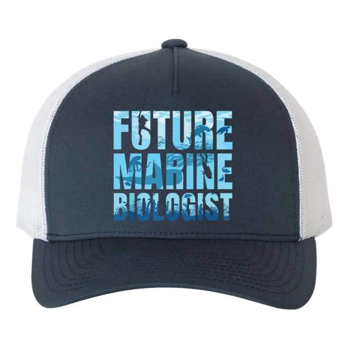 Future Marine Biologist Ocean Biology Marine Life Gift Yupoong Adult 5-Panel Trucker Hat