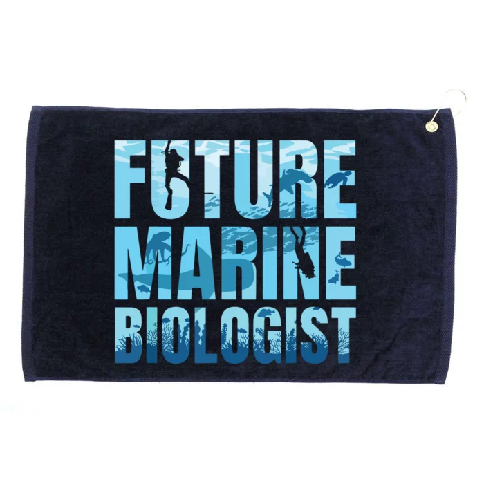 Future Marine Biologist Ocean Biology Marine Life Gift Grommeted Golf Towel