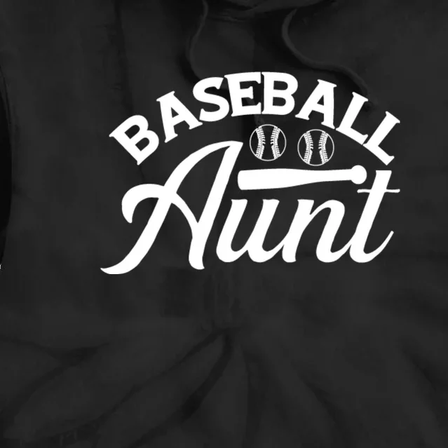 Family Matching Baseball Aunt Gift For Sport Team Tie Dye Hoodie