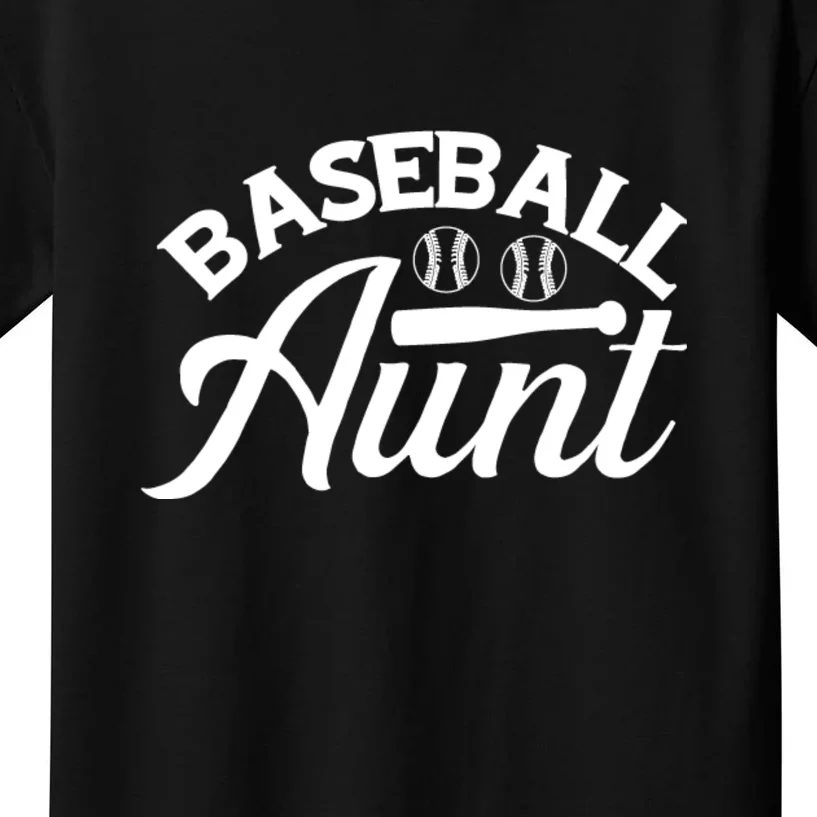 Family Matching Baseball Aunt Gift For Sport Team Kids T-Shirt