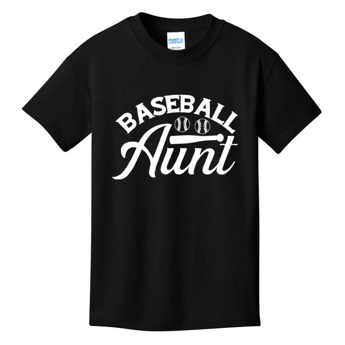 Family Matching Baseball Aunt Gift For Sport Team Kids T-Shirt