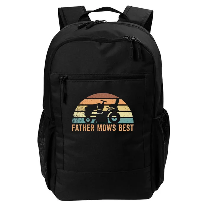 Father Mows Best Lawn Care Dad Mowing Gardener Daily Commute Backpack