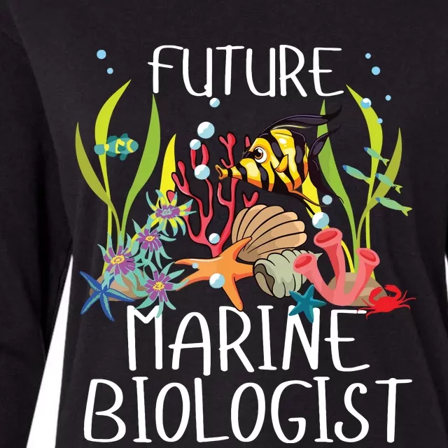 Future Marine Biologist For Students Biology Womens Cotton Relaxed Long Sleeve T-Shirt