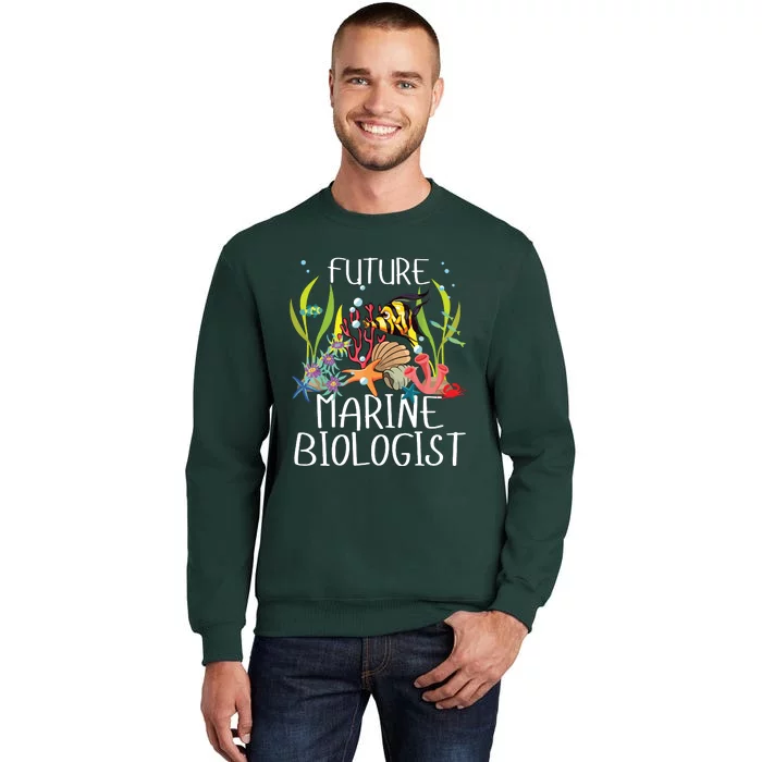 Future Marine Biologist For Students Biology Tall Sweatshirt