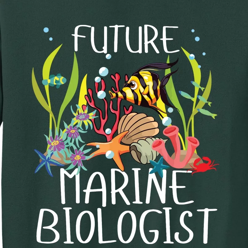 Future Marine Biologist For Students Biology Tall Sweatshirt