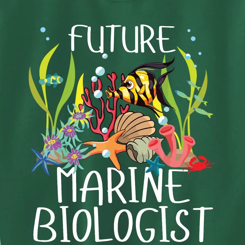 Future Marine Biologist For Students Biology Kids Sweatshirt