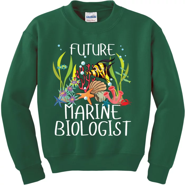 Future Marine Biologist For Students Biology Kids Sweatshirt