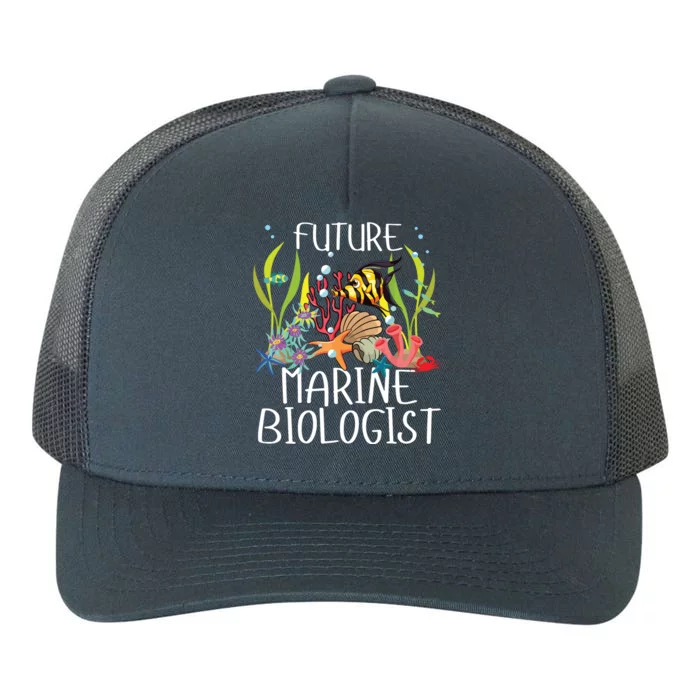 Future Marine Biologist For Students Biology Yupoong Adult 5-Panel Trucker Hat