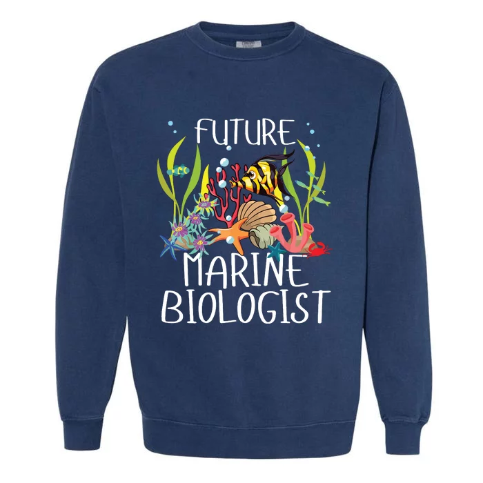 Future Marine Biologist For Students Biology Garment-Dyed Sweatshirt