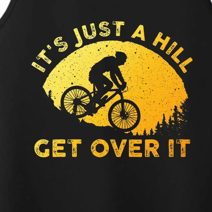 Funny Mountain Biking Art For Women Trail Mountain Bike Performance Tank