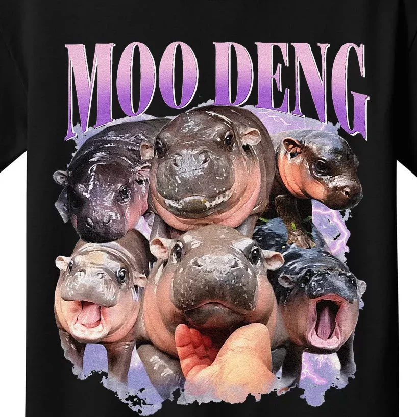 Funny Moodeng Baby Pygmy Hippo Cute Zoo For Family Gift Kids T-Shirt