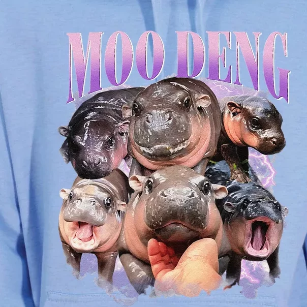 Funny Moodeng Baby Pygmy Hippo Cute Zoo For Family Gift Unisex Surf Hoodie