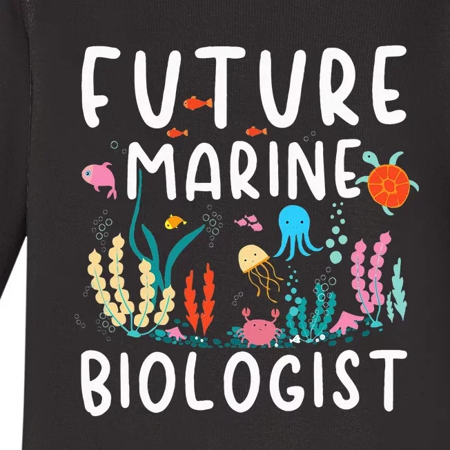 Future Marine Biologist Cute Costume Baby Long Sleeve Bodysuit