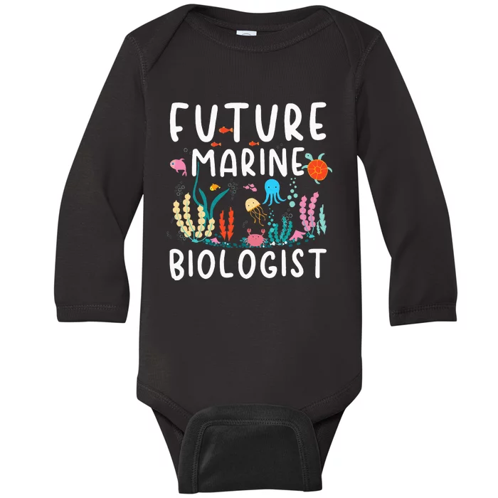 Future Marine Biologist Cute Costume Baby Long Sleeve Bodysuit