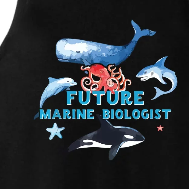 Future Marine Biologist Aspirational Boy Girl Ladies Tri-Blend Wicking Tank