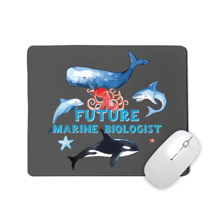 Future Marine Biologist Aspirational Boy Girl Mousepad