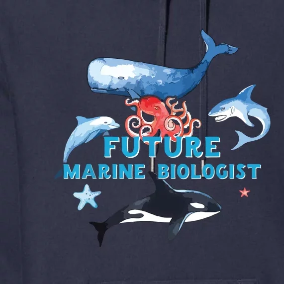 Future Marine Biologist Aspirational Boy Girl Premium Hoodie