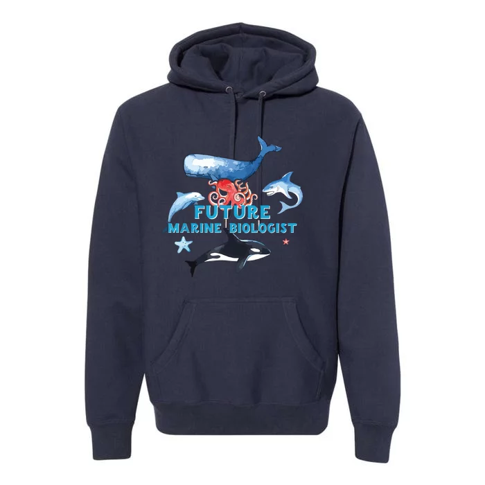 Future Marine Biologist Aspirational Boy Girl Premium Hoodie