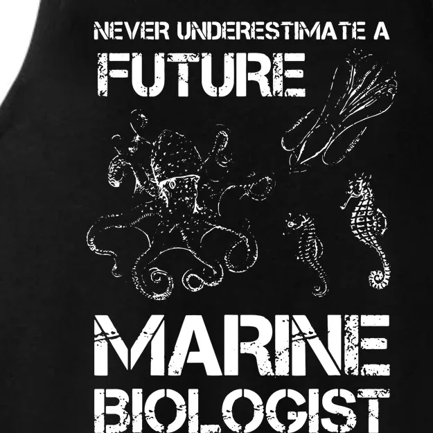 Future Marine Biologist Ladies Tri-Blend Wicking Tank