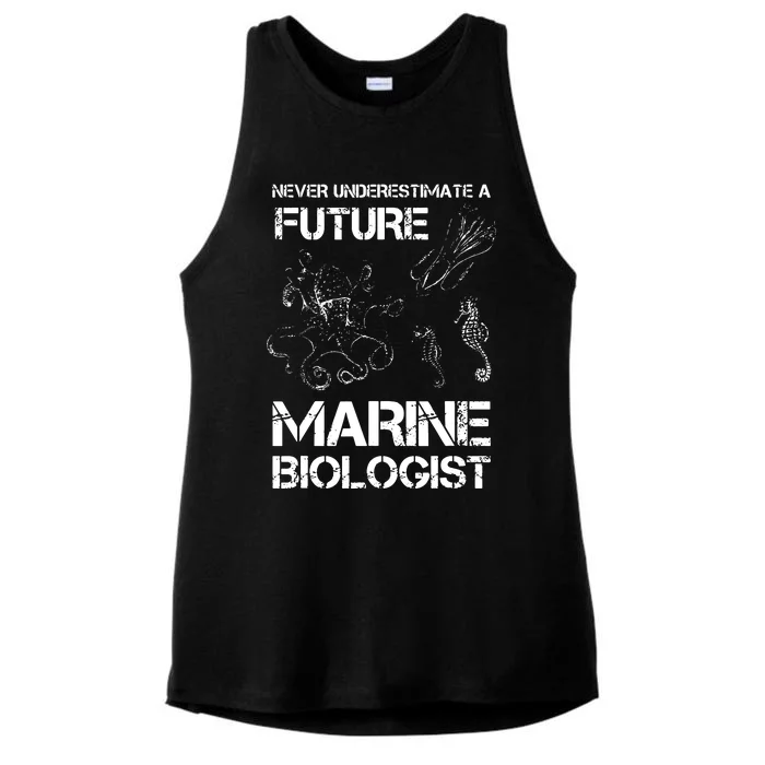 Future Marine Biologist Ladies Tri-Blend Wicking Tank