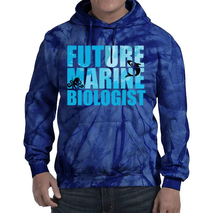 Future Marine Biologist Ocean Study Gift For Men Women Tie Dye Hoodie