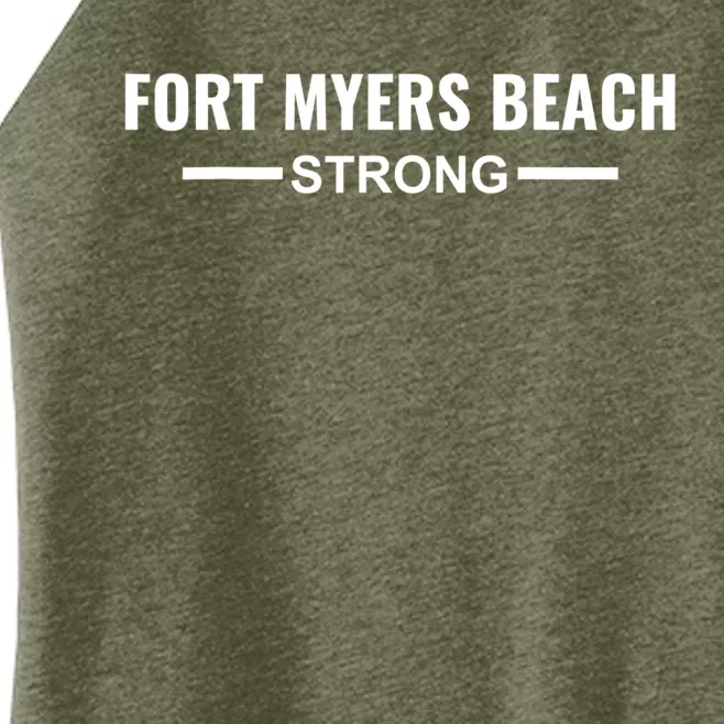 Fort Myers Beach Strong Community Strength Prayer Support Women’s Perfect Tri Rocker Tank