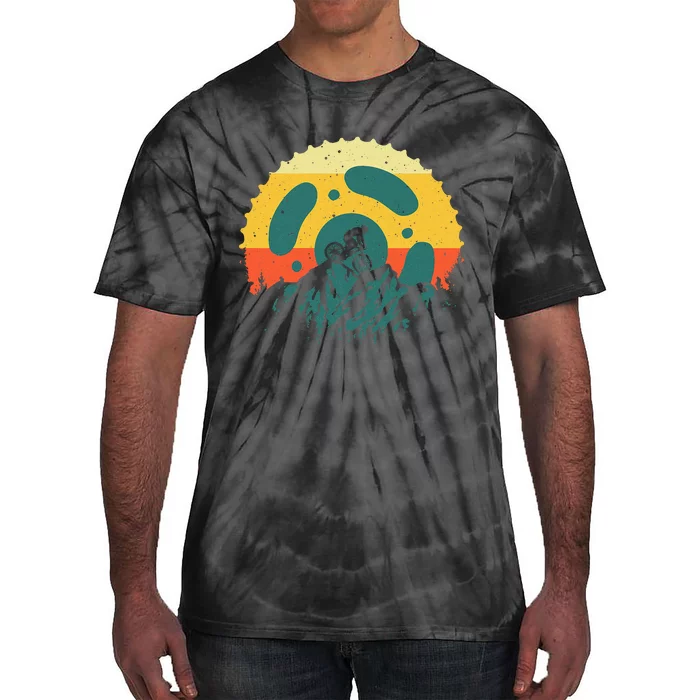 Funny Mountain Bike Art For  Vintage Cycling Gear Tie-Dye T-Shirt