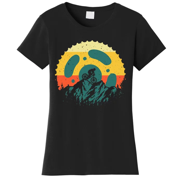 Funny Mountain Bike Art For  Vintage Cycling Gear Women's T-Shirt