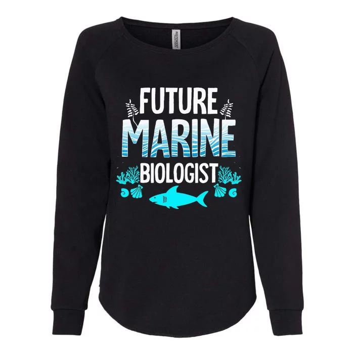 Future Marine Biologist Gift For Funny Biology Womens California Wash Sweatshirt