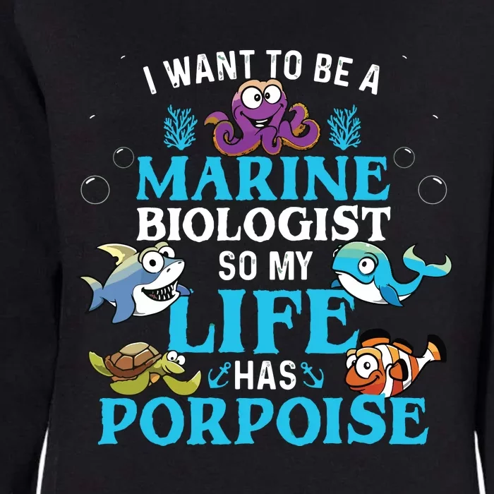 Future Marine Biology Gift Teens Cool Science Biologist Womens California Wash Sweatshirt