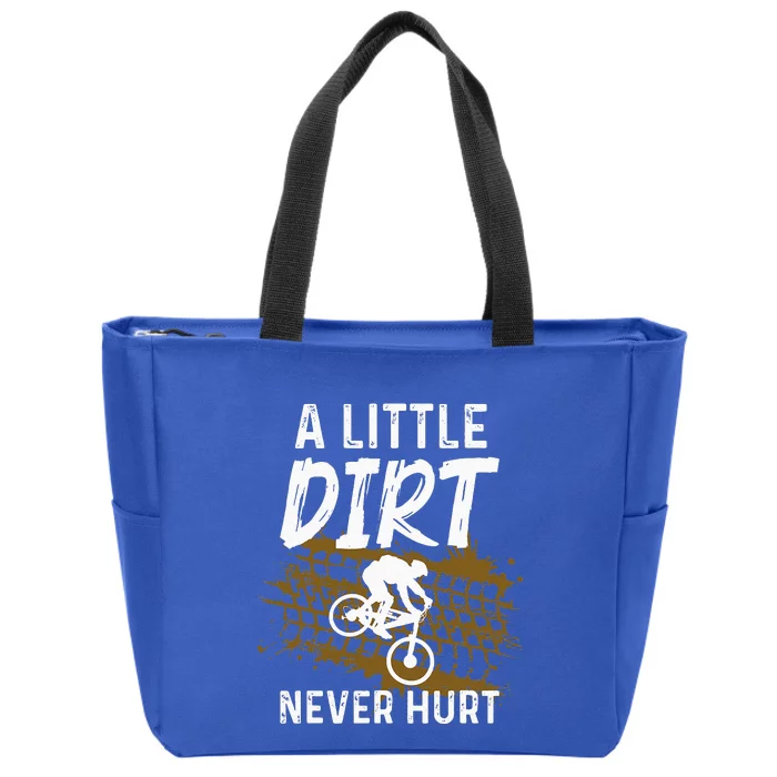 Funny Mountain Bike Gift For Mountain Biker MTB Zip Tote Bag