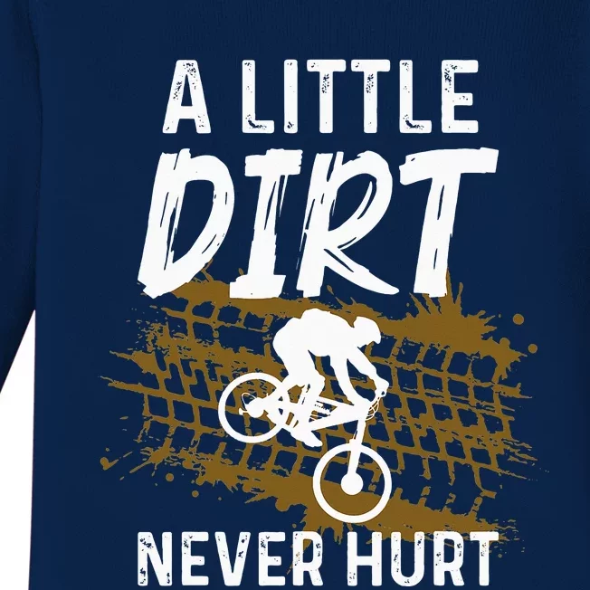 Funny Mountain Bike Gift For Mountain Biker MTB Baby Long Sleeve Bodysuit