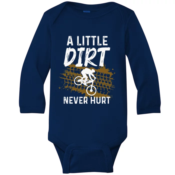 Funny Mountain Bike Gift For Mountain Biker MTB Baby Long Sleeve Bodysuit