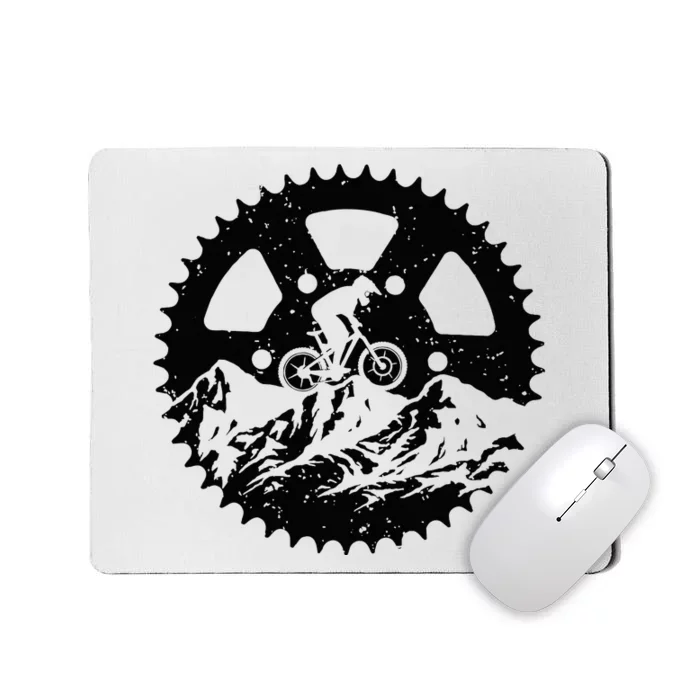 Funny Mountain Biking Art Mtb Mountain Biker Mousepad