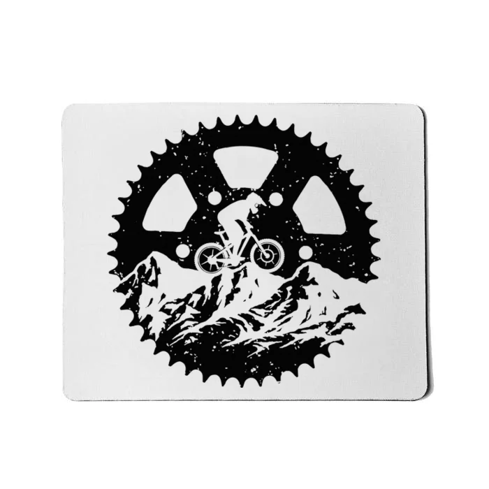 Funny Mountain Biking Art Mtb Mountain Biker Mousepad