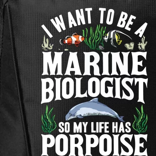 Future Marine Biology Gift Teens Cool Science Biologist City Backpack