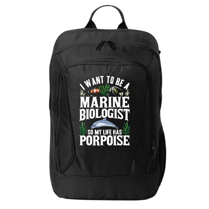 Future Marine Biology Gift Teens Cool Science Biologist City Backpack