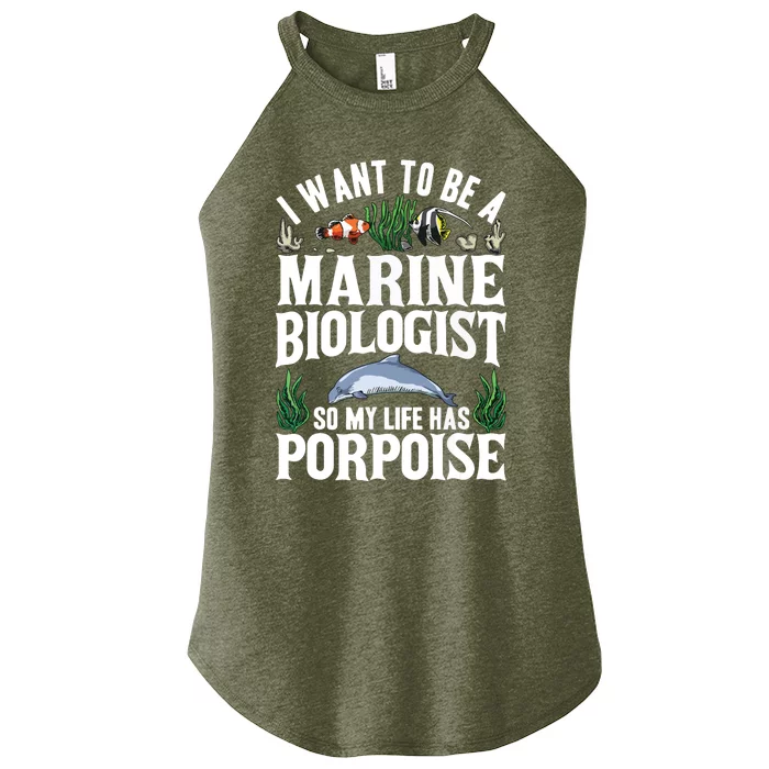 Future Marine Biology Gift Teens Cool Science Biologist Women’s Perfect Tri Rocker Tank