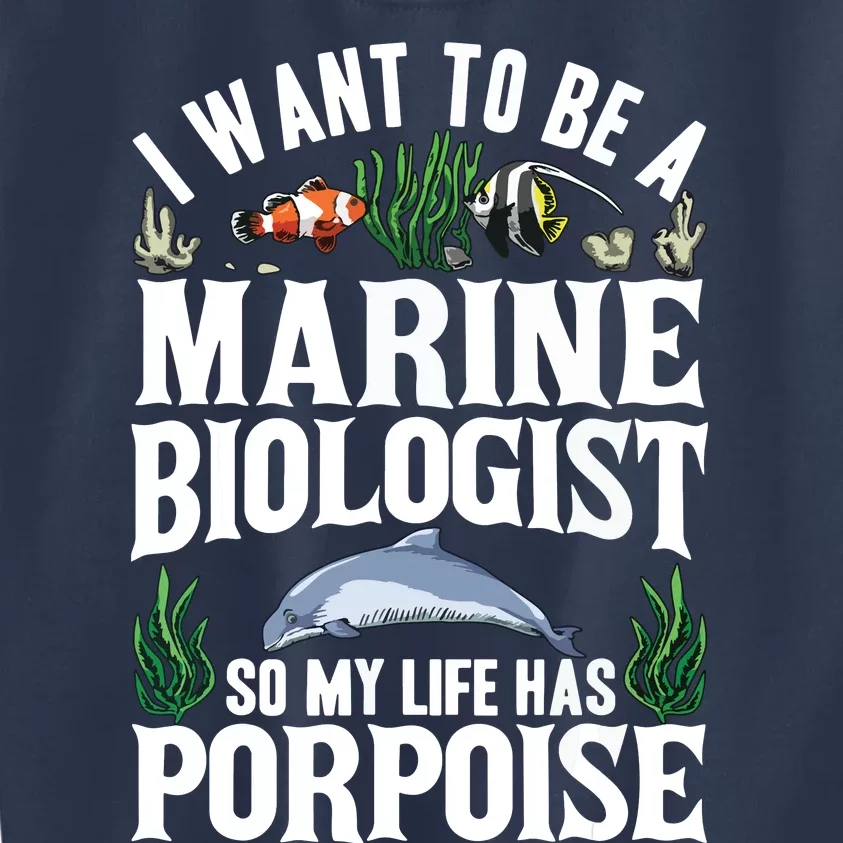 Future Marine Biology Gift Teens Cool Science Biologist Kids Sweatshirt