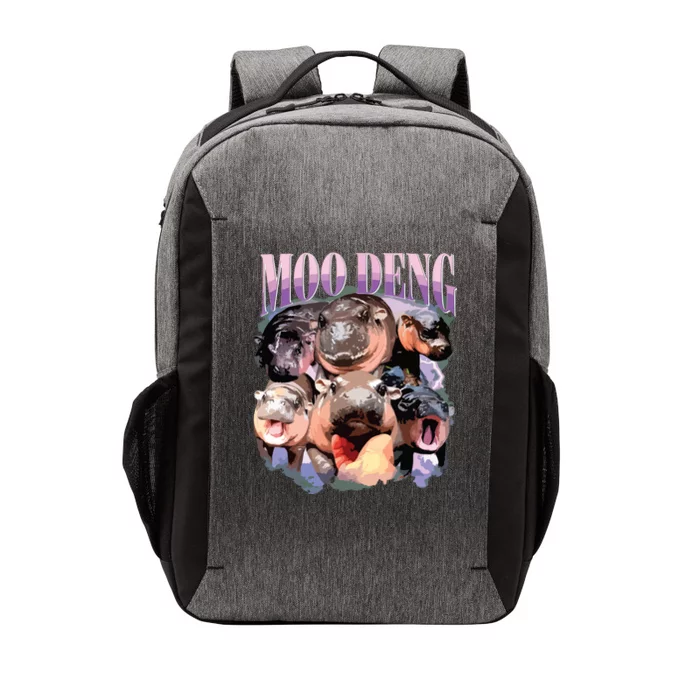 Funny Moodeng Baby Pygmy Hippo Cute Zoo For Family Vector Backpack