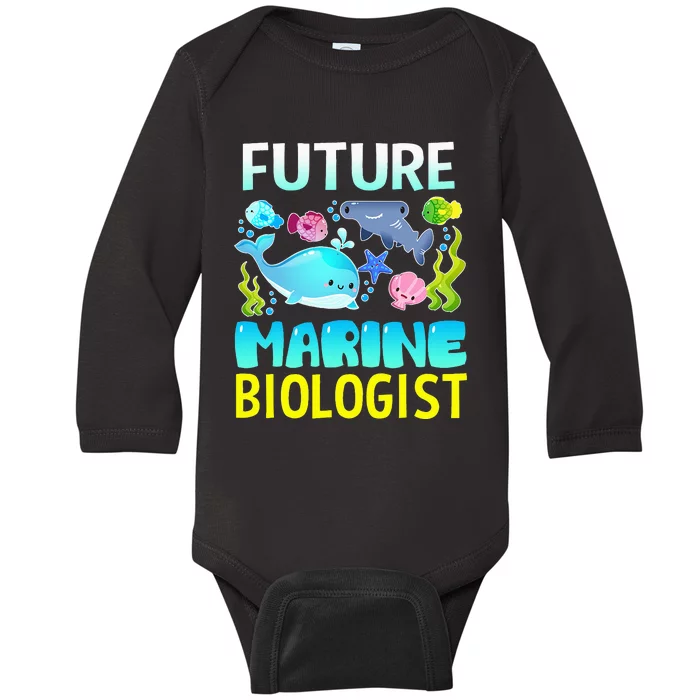 Future Marine Biologist Gifts Student Baby Long Sleeve Bodysuit